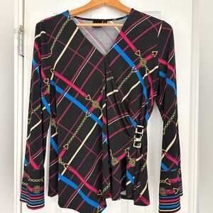 Rafaella Multicolor Geometric Top